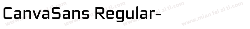 CanvaSans Regular字体转换